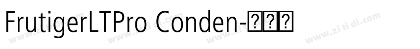 FrutigerLTPro Conden字体转换
